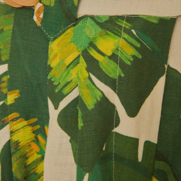 Farm Rio Tropical Forest Off-White Pants - Picture 5 of 10